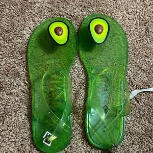 Katy Perry avocado sandals